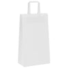 Paper Bags 50 pcs with Handles White 21x11x36 cm