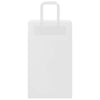 Paper Bags 50 pcs with Handles White 21x11x36 cm