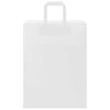 Paper Bags 50 pcs with Handles White 26x12x35 cm