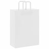 Paper Bags 50 pcs with Handles White 26x12x35 cm