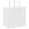 Paper Bags 50 pcs with Handles White 26x17x25 cm