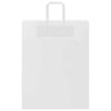 Paper Bags 50 pcs with Handles White 32x12x42 cm