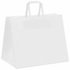 Paper Bags 50 pcs with Handles White 32x22x24 cm