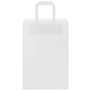 Paper Bags 250 pcs with Handles White 21x11x31 cm