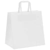 Paper Bags 250 pcs with Handles White 26x17x25 cm