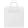 Paper Bags 250 pcs with Handles White 26x17x25 cm