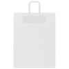 Paper Bags 250 pcs with Handles White 32x12x42 cm