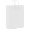 Paper Bags 250 pcs with Handles White 32x12x42 cm