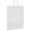 Paper Bags 250 pcs with Handles White 32x12x42 cm