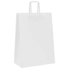 Paper Bags 250 pcs with Handles White 32x17x44 cm