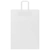 Paper Bags 250 pcs with Handles White 32x17x44 cm