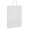 Paper Bags 250 pcs with Handles White 32x17x44 cm