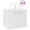 Paper Bags 250 pcs with Handles White 32x22x28 cm