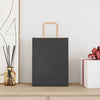Paper Bags 50 pcs with Handles Black 21x11x28 cm