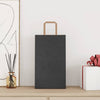 Paper Bags 50 pcs with Handles Black 21x11x36 cm