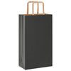 Paper Bags 50 pcs with Handles Black 21x11x36 cm