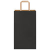 Paper Bags 50 pcs with Handles Black 21x11x36 cm