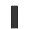 Paper Bags 50 pcs with Handles Black 21x11x36 cm