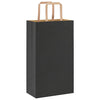 Paper Bags 50 pcs with Handles Black 21x11x36 cm
