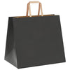 Paper Bags 50 pcs with Handles Black 32x22x28 cm