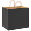 Paper Bags 50 pcs with Handles Black 32x22x28 cm