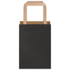 Paper Bags 250 pcs with Handles Black 15x8x21 cm