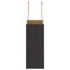 Paper Bags 250 pcs with Handles Black 15x8x21 cm