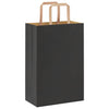 Paper Bags 250 pcs with Handles Black 21x11x31 cm
