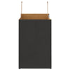 Paper Bags 250 pcs with Handles Black 26x17x25 cm