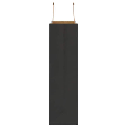 Paper Bags 250 pcs with Handles Black 32x12x42 cm