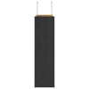 Paper Bags 250 pcs with Handles Black 32x12x42 cm