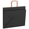 Paper Bags 250 pcs with Handles Black 32x22x24 cm
