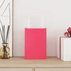 Paper Bags 50 pcs with Handles Pink 15x8x21 cm