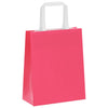 Paper Bags 50 pcs with Handles Pink 18x8x22 cm