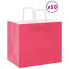 Paper Bags 50 pcs with Handles Pink 32x22x28 cm