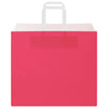 Paper Bags 50 pcs with Handles Pink 32x22x28 cm
