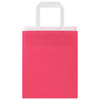Paper Bags 250 pcs with Handles Pink 18x8x22 cm