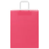 Paper Bags 250 pcs with Handles Pink 26x12x35 cm