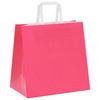 Paper Bags 250 pcs with Handles Pink 26x17x25 cm