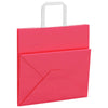 Paper Bags 250 pcs with Handles Pink 26x17x25 cm