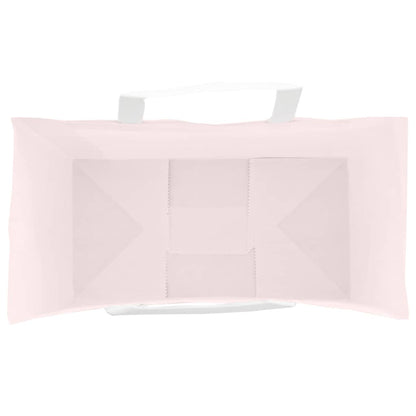 Paper Bags 250 pcs with Handles Pink 32x17x25 cm