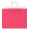 Paper Bags 250 pcs with Handles Pink 32x22x24 cm