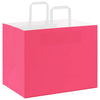 Paper Bags 250 pcs with Handles Pink 32x22x24 cm