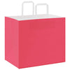 Paper Bags 250 pcs with Handles Pink 32x22x28 cm