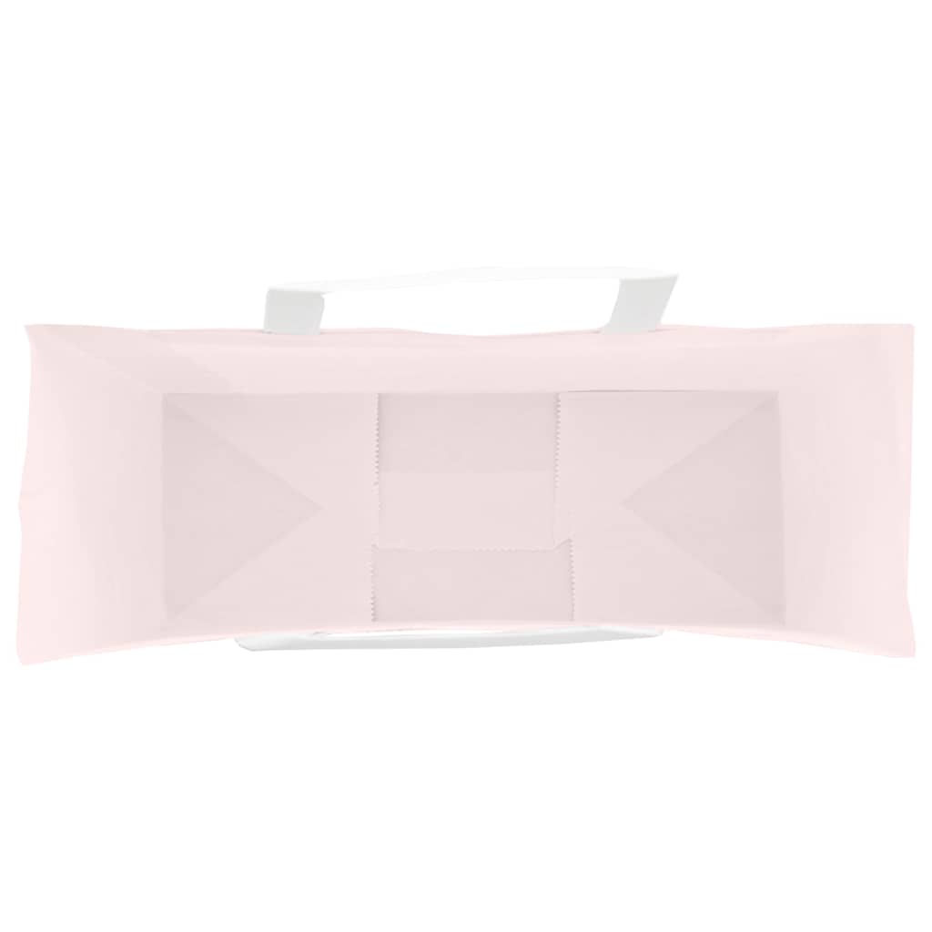 Paper Bags 250 pcs with Handles Pink 45x17x48 cm
