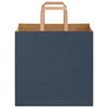 Paper Bags 50 pcs with Handles Blue 26x17x25 cm