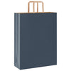 Paper Bags 50 pcs with Handles Blue 32x12x42 cm