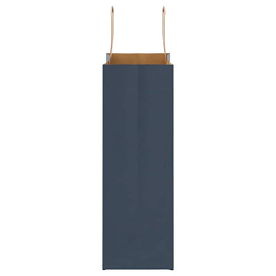 Paper Bags 250 pcs with Handles Blue 21x11x31 cm
