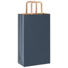 Paper Bags 250 pcs with Handles Blue 21x11x36 cm