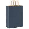 Paper Bags 250 pcs with Handles Blue 26x12x35 cm